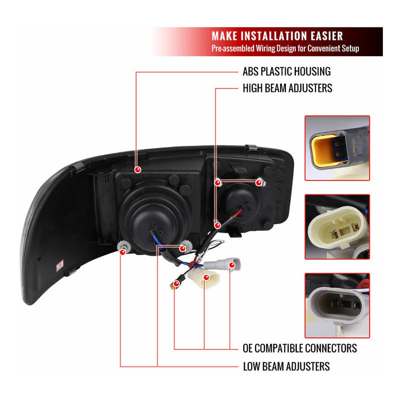 Faros Led Gmc Sierra/yukon 2000 2001 2002 2003 2004 A 2006