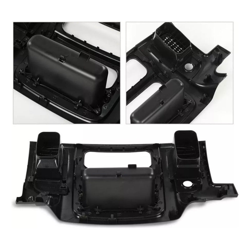 Bisel Consola Central Radio Dodge Ram Negro 2002 A 2005