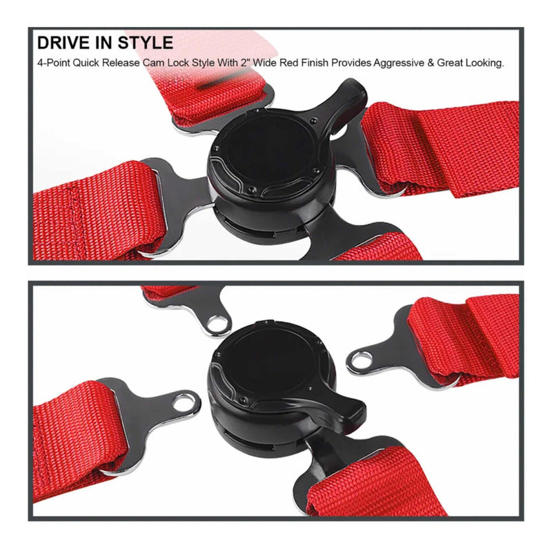 Red Racing Belts for Racing Seats