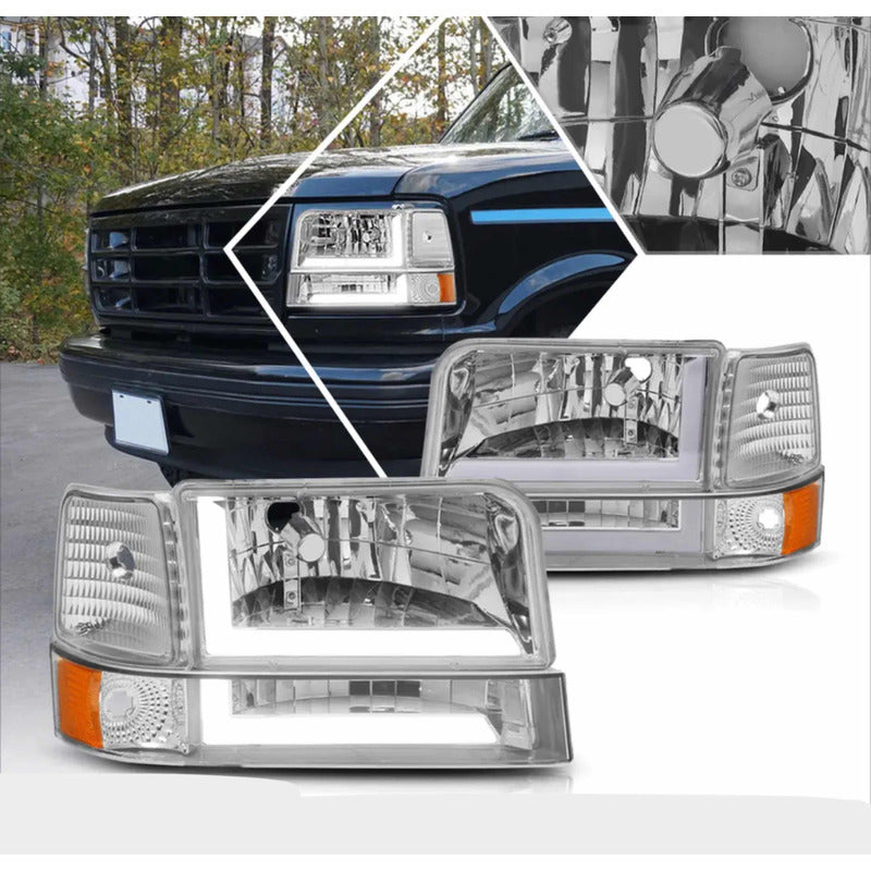 Led headlights Ford F-150 F-250 F-350 Bronco 1992 to 1996