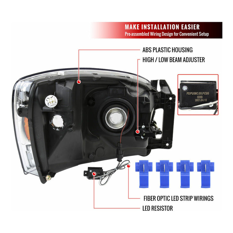 Faros Led Dodge Ram 1500 2006 2007 2008