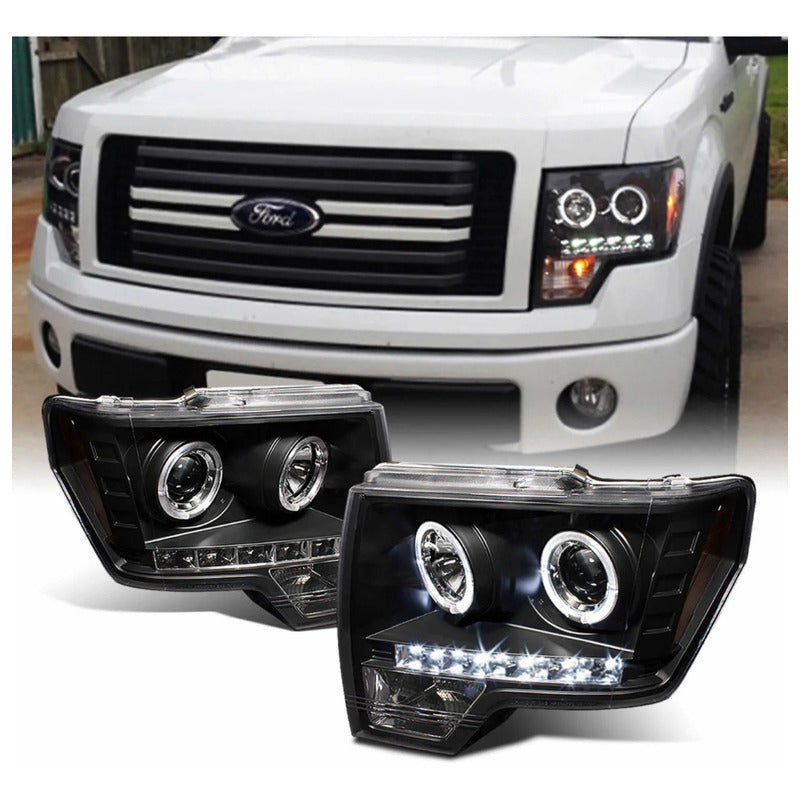 Led Headlights F-150 Lobo 2009 2010 2011 2012 2013 2014