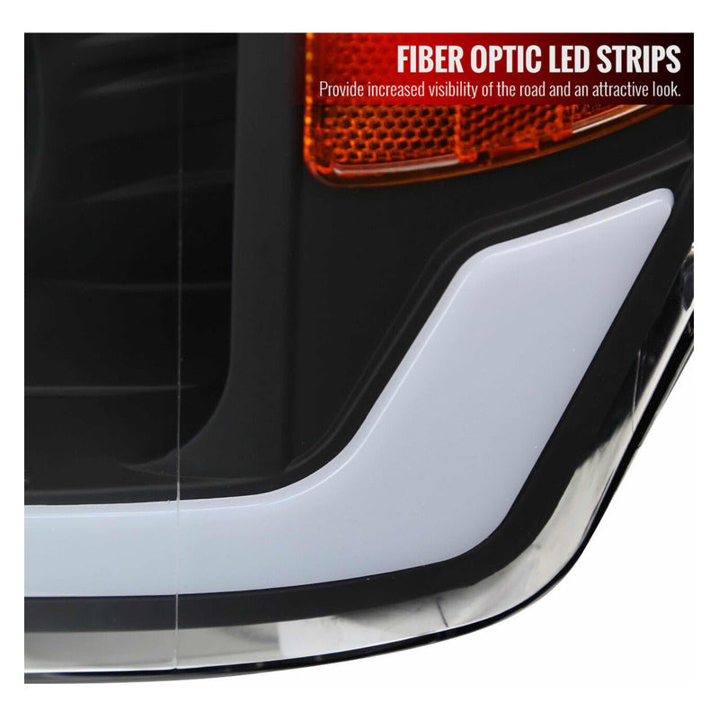 Par De Faros Led Ford F-150 Lobo 2009 2010 2011 2012 A 2014 Derecho