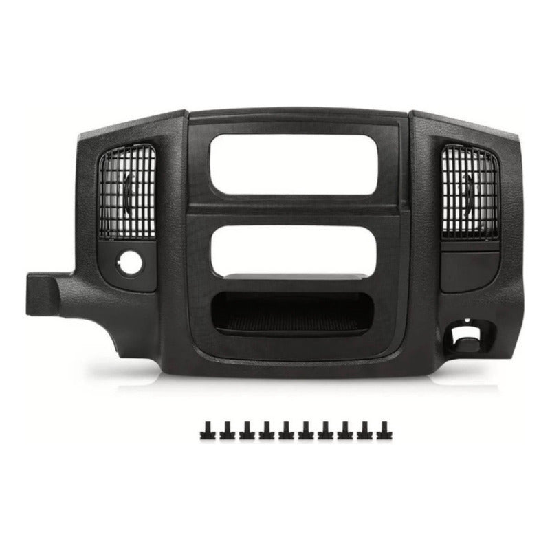 Bisel Consola Central Radio Dodge Ram Negro 2002 A 2005