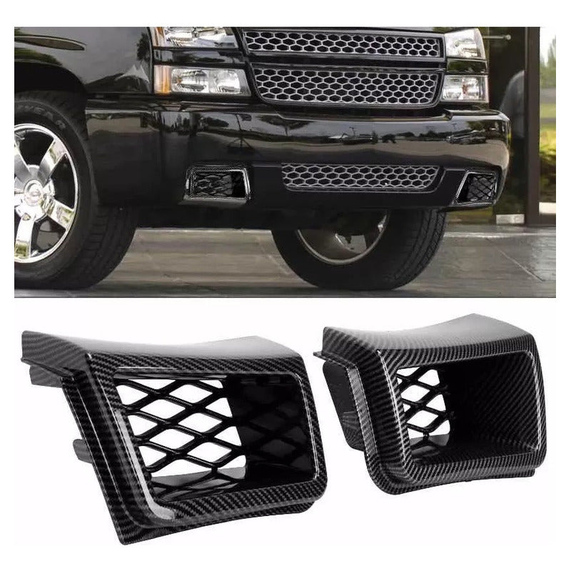 Rejillas De Aire Silverado Ss Fibra De Carbono 2003 A 2007