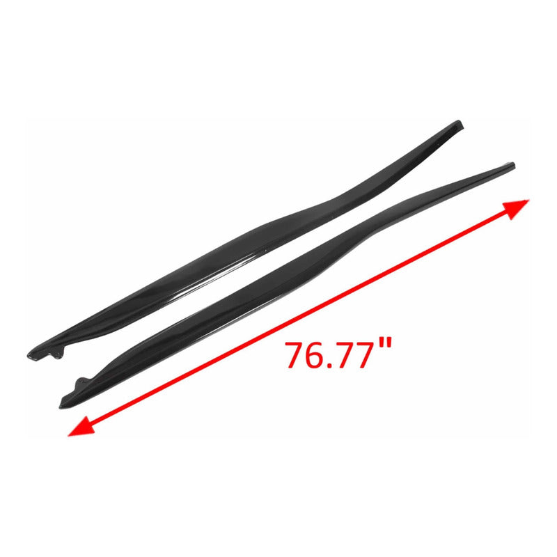 Estribos Side Skirts Corvette C7 2014 2015 2016 2017 Z06 Negro