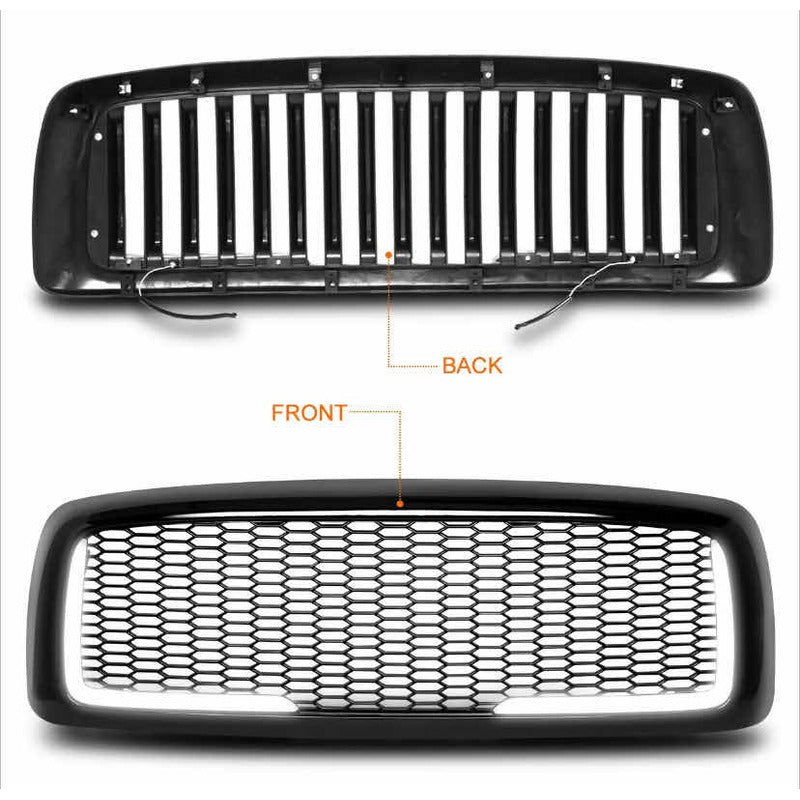 Parrilla Con Led Dodge Ram 2002 2003 2004 2005