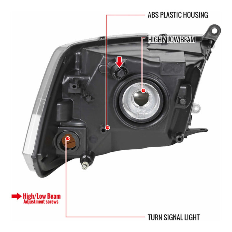 Faros Dodge Ram 2009 2010 2011 2012 2013 2014 2015 A 2018