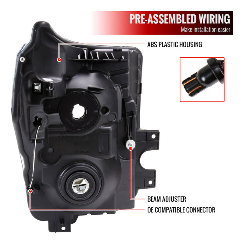 Par De Faros Led Ford F-250 2011 2012 2013 2014 2015 2016 Izquierdo