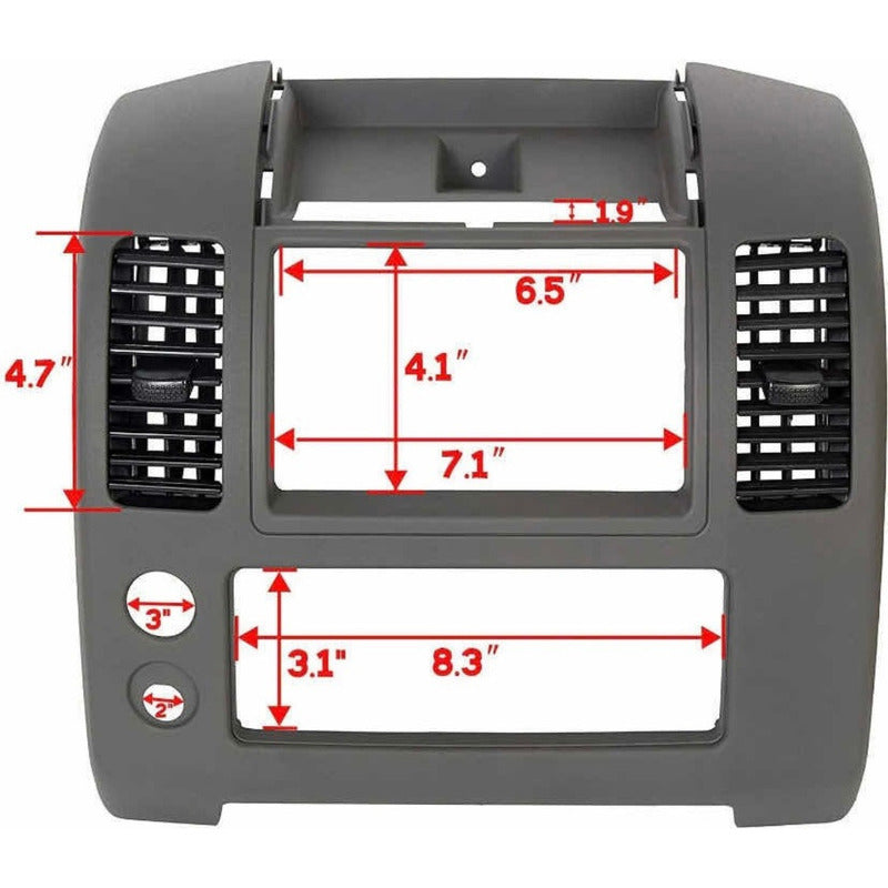 Tapa Bisel Consola Nissan Frontier Gris 2006 2007 A 2016