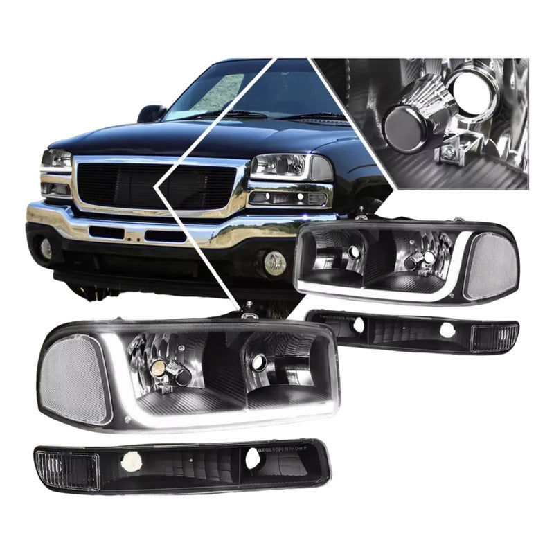 GMC Sierra Yukon Led Headlights 1999 to 2007