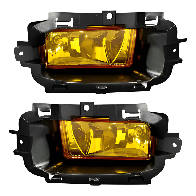 Pair of Amber Fog Lights for Chevy Silverado 1500 2014 to 2015