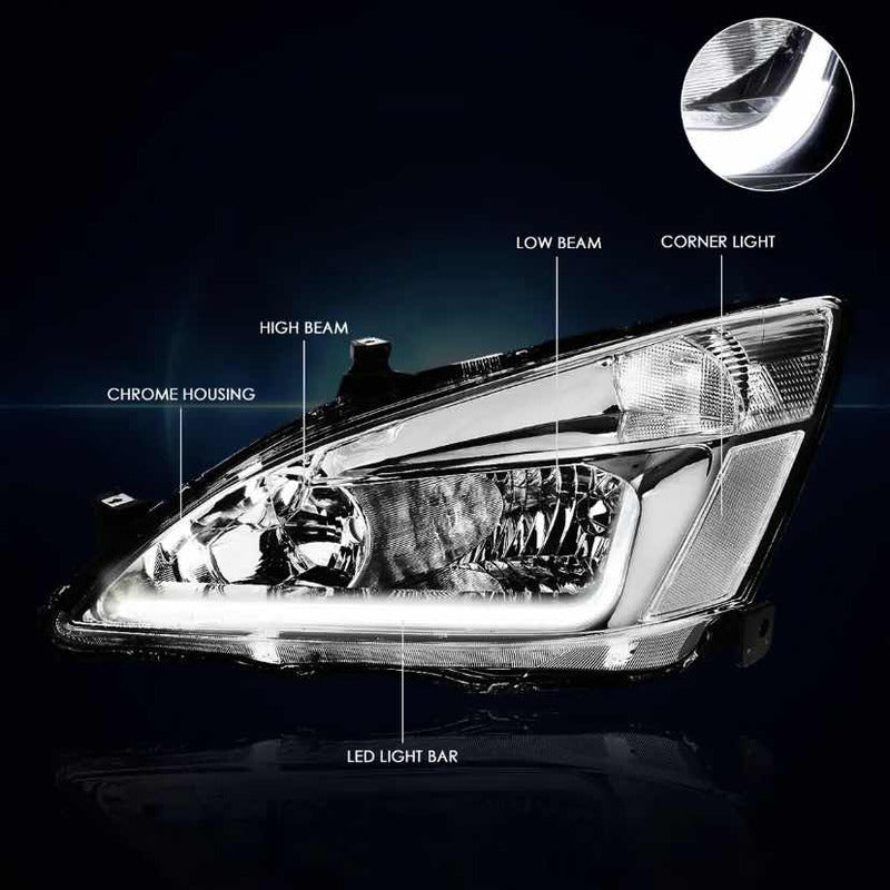 Faro Led Izquierdo Honda Accord 2003 a 2007