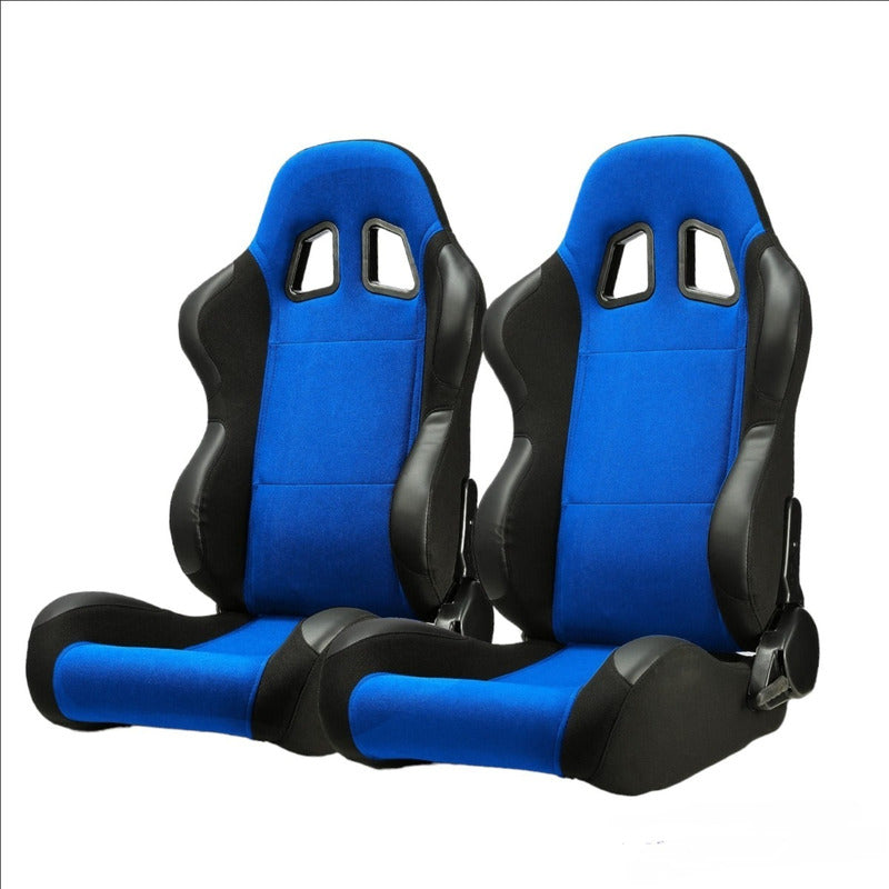 Universal Reclining Racing Seats with Adjustment Slider