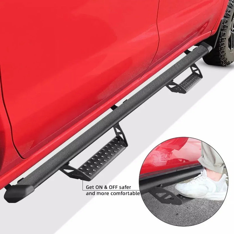 Estribos Laterales Toyota Tacoma Doble Cabina 2024 Negro