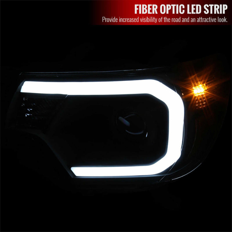 Faros Led Toyota Tacoma 2012 2013 2014 2015 Negros Proyector Izquierdo