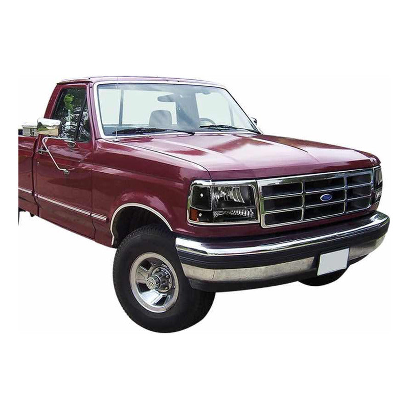 Right LED Headlight F-150 Bronco Without Quarter 1992 1993 to 1996