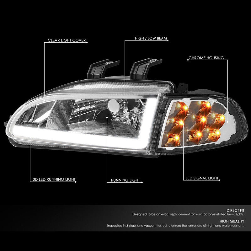 Faros Led Drl Honda Civic 1992 a 1995