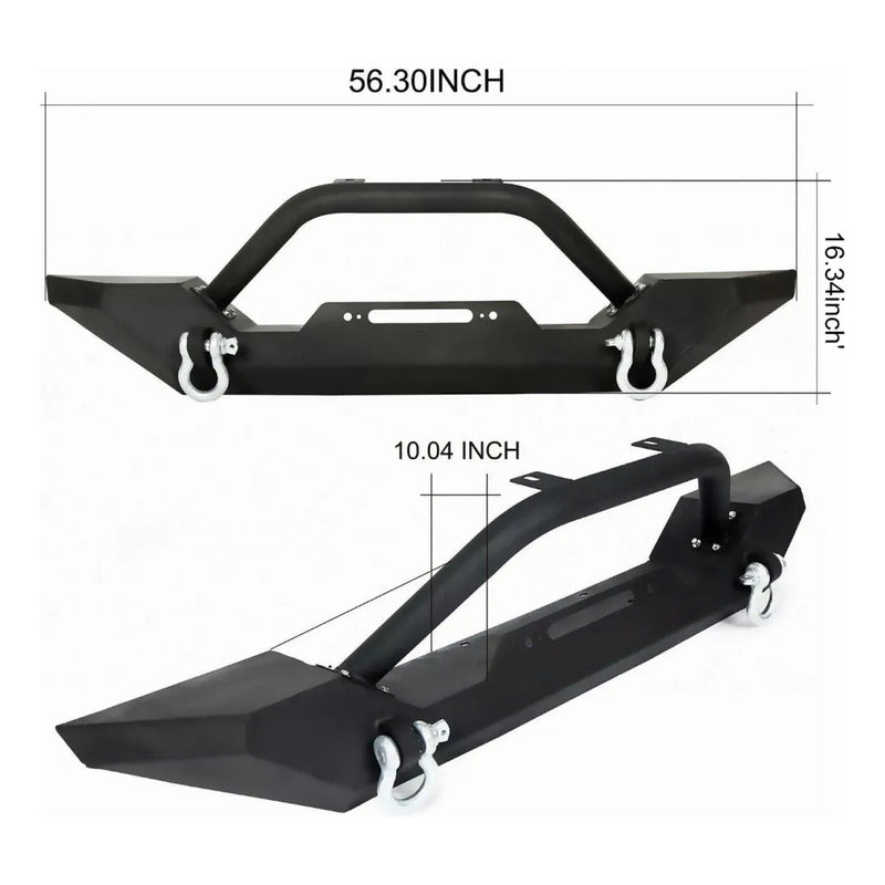 Par De Defensas Para Jeep Wrangler Tj Yj 87-06 Con Luces Led