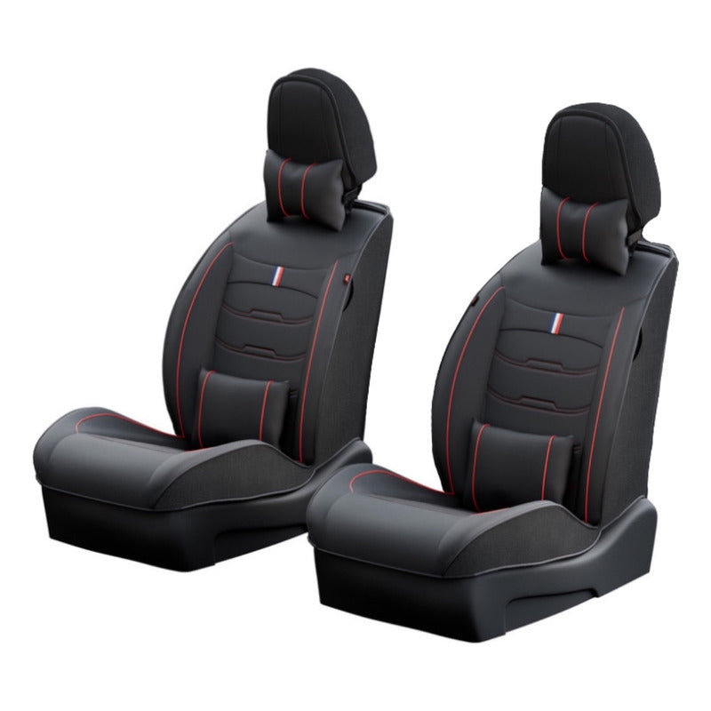 Cubre Asientos Delanteros Con Almohadillas Cuero Sintético