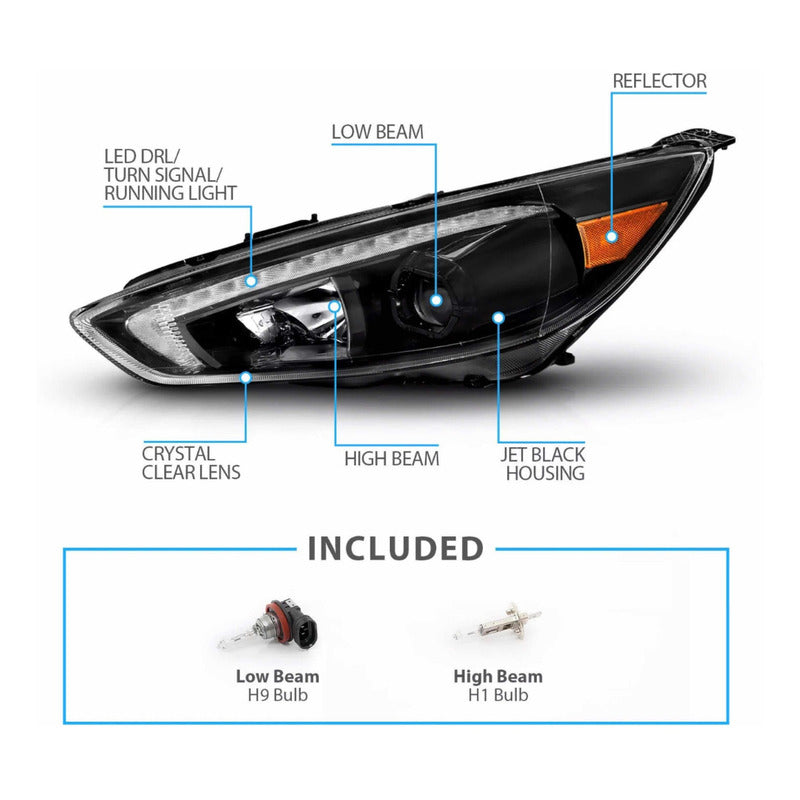 Ford Focus Led Headlights 2015 to 2018