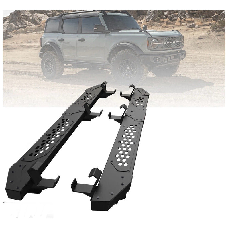 Estribos Laterales Ford Bronco 2021 2022 2023 2024 2025 Negro
