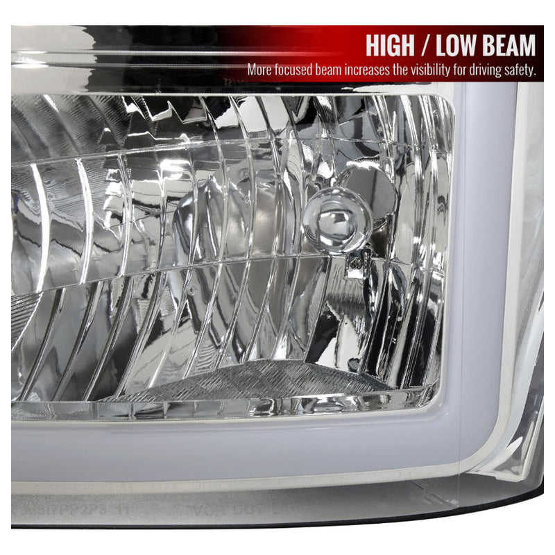 Par De Faros Led Ford F-250 2011 2012 2013 2014 2015 2016 Izquierdo