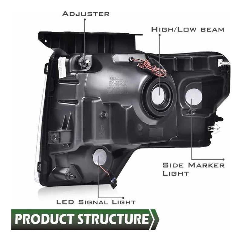 Led headlights Ford F-150 Lobo 2009 to 2014
