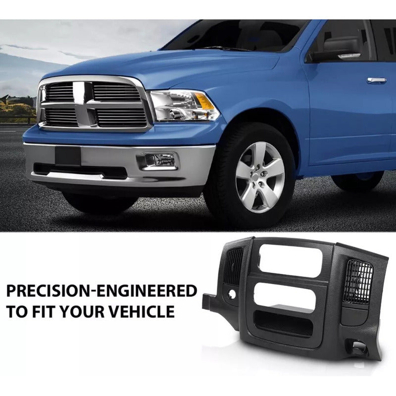 Bisel Consola Central Radio Dodge Ram 2002 A 2005 Negro