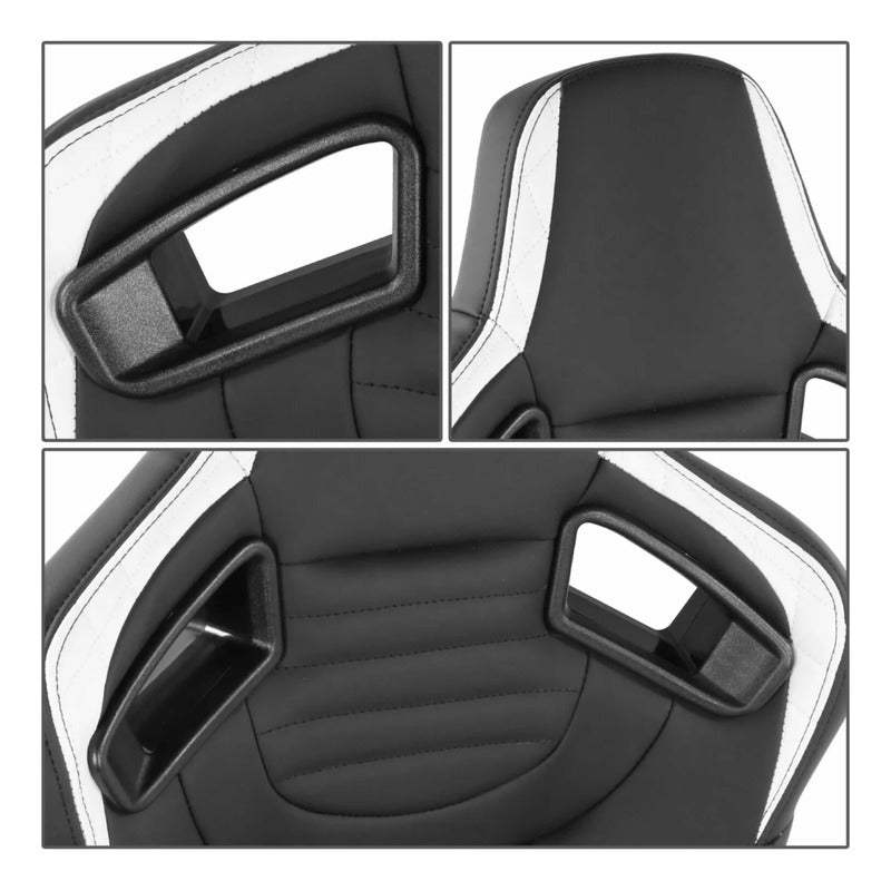Universal Reclining Racing Seats with Adjustment Slider