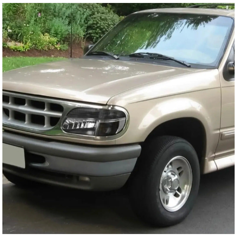 Faros Delanteros Ford Explorer Con Daño 1995 A 2002 Negro