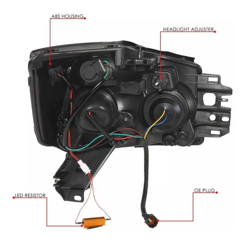 Faros Led Drl Para Nissan Titan Armada 2004 2005 2006 A 2015