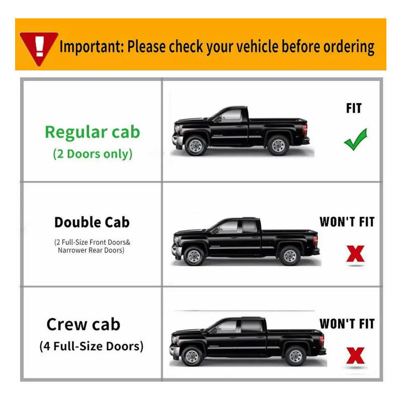 Running Boards Single Cab Chevrolet Cheyenne Silverado GMC Sierra 1999 to 2018