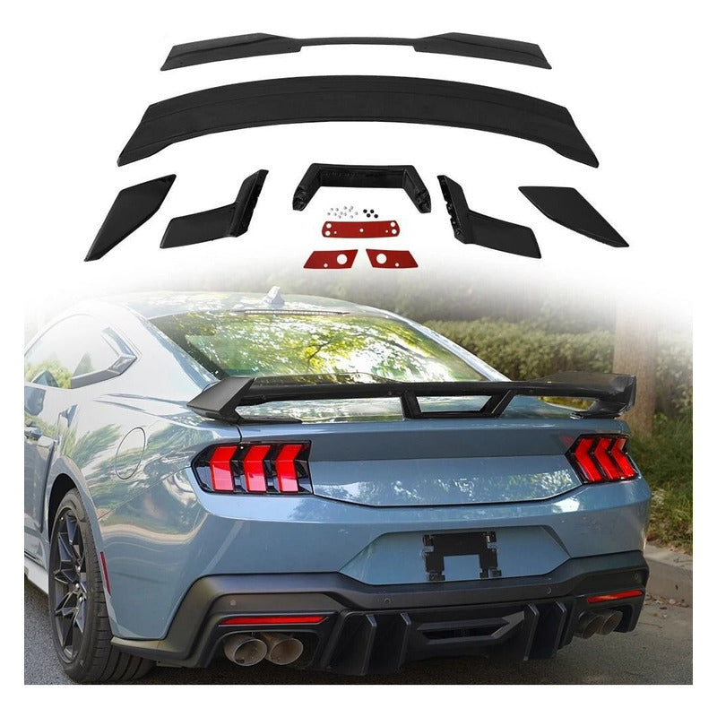 Aleron Spoiler Ford Mustang 2024 2025 Negro Mate
