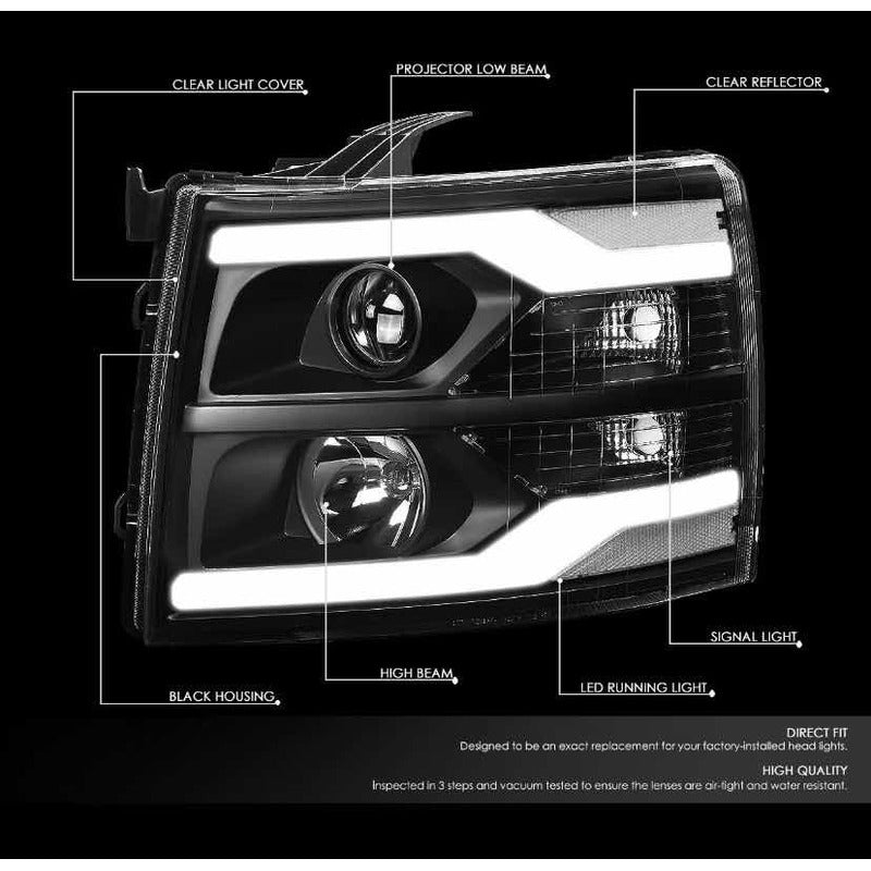 Chevrolet Silverado LED Headlights 2007 to 2014