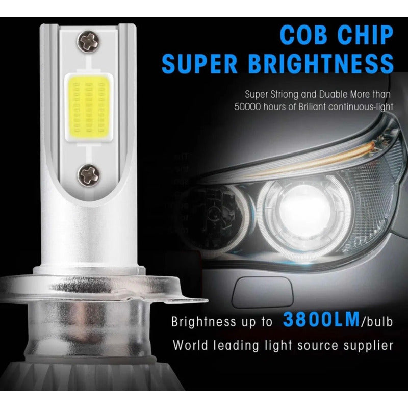 Par Bulbos Led 3800lm H4 H7 H13 05-06 F150 Ram Cheyenne
