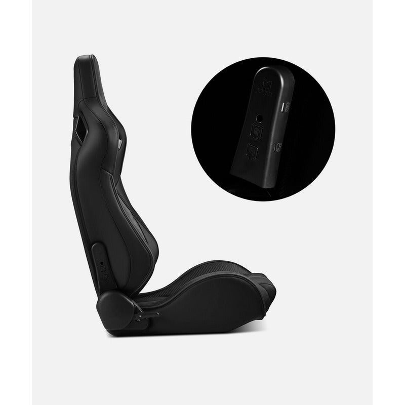 Universal Black Reclining Racing Seats