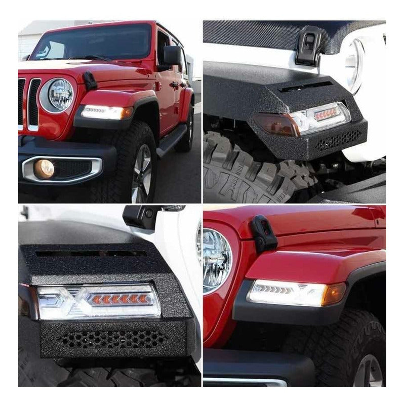 Faros Led Jeep Wrangler Jl Secuencial 2018 2019 2020 2021