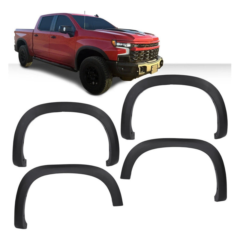 Cantoneras Chevrolet Silverado 1500 2019 2020 A 2023 Negro
