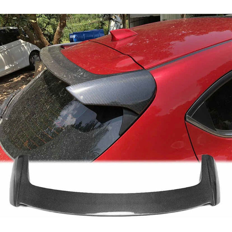 Spoiler Alerón Fibra De Carbono Mazda 3 Hatchback 2014-2019