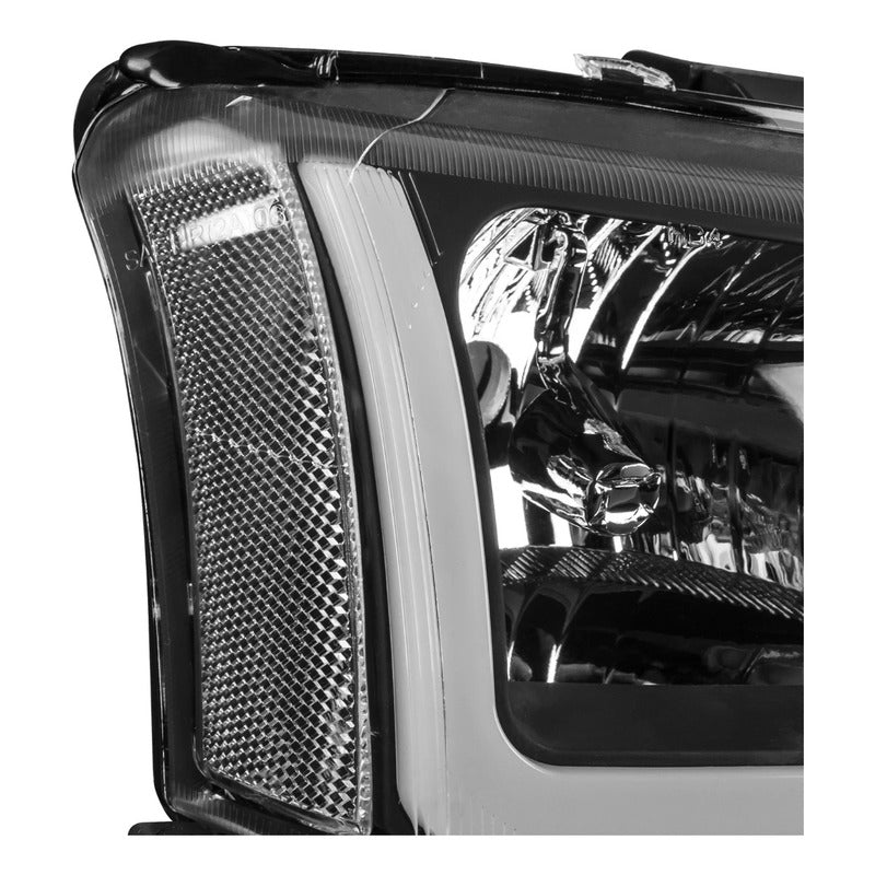 Faros Chev Silverado Led Secuenciales 2003 2004 A 2006 Negro
