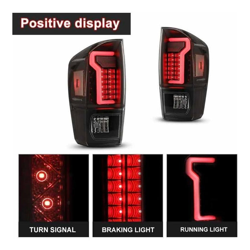Par De Calaveras Led Toyota Tacoma 2016 2017 2018 A 2021 Trasparente
