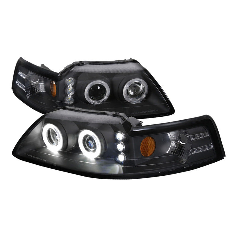 Halo Led Headlights Ford Mustang 1999 to 2004