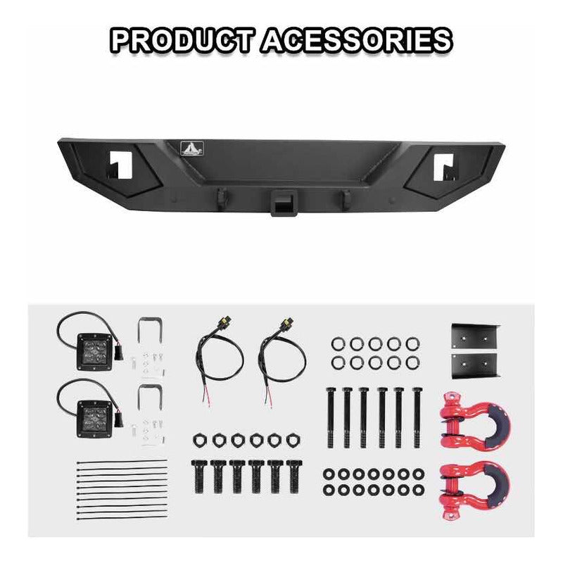Rear LED Bumper for Jeep Wrangler JK 2007 to 2018