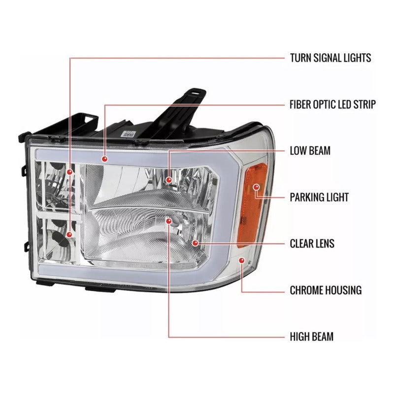 Faros Led Gmc Sierra 2007 2008 2009 2010 A 2013