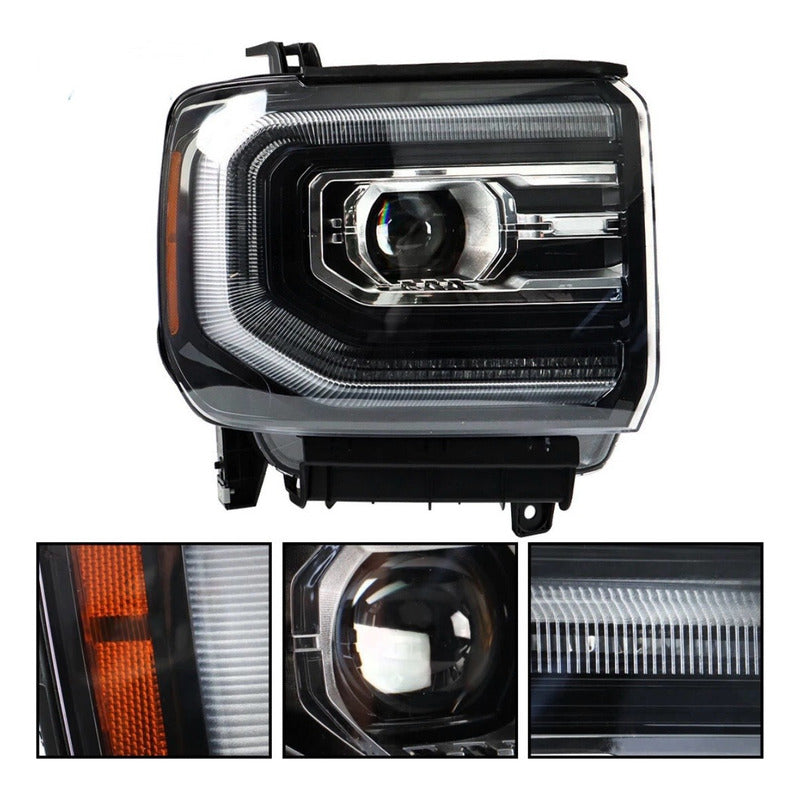 Faro Delantero Led Gmc Sierra 1500 Derecho 2016 A 2018 Derecho/pasajero