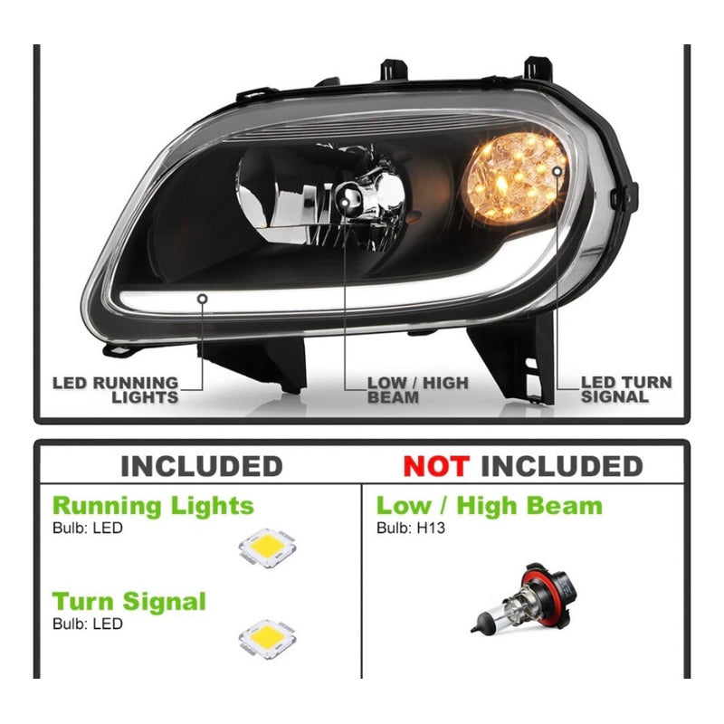 Faros Delanteros Led Chevy Hhr 2006 2007 2009 A 2011