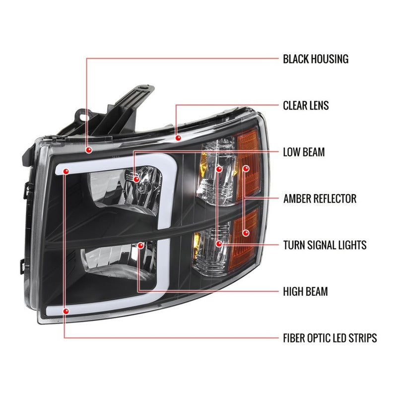 LED Headlights for the Chevrolet Silverado 1500 (2007 to 2014)
