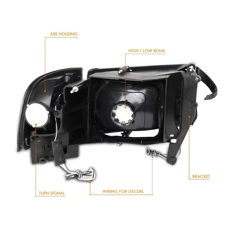 Faros Led Drl Dodge Ram 1500 1994 1995 1996 1997 1998 A 2002
