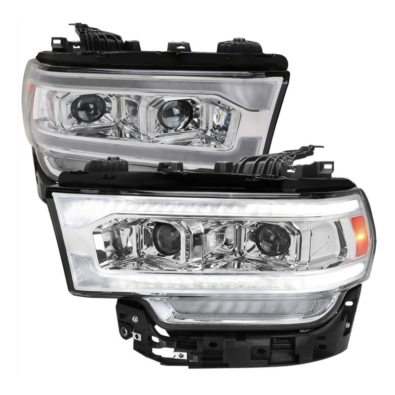 Par De Faros Led Dodge Ram 2500 3500 2019 2020 2021 A 2024 Derecho